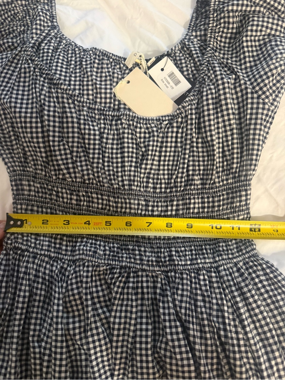 NWT Doen Quinley Dress in Navy La Maddalena Gingham! - Picture 6 of 11